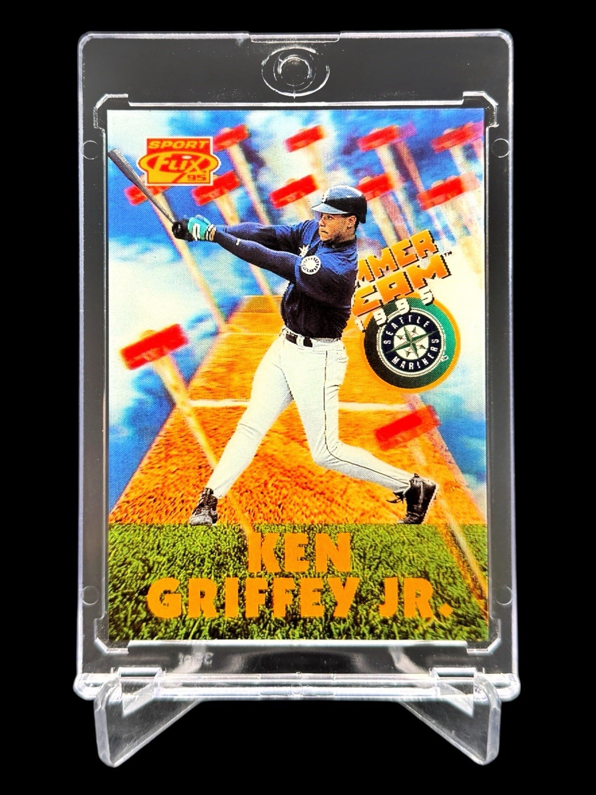 1995 Pinnacle KEN GRIFFEY JR “HAMMER TEAM” SPORT FLIX HT1 SSP INSERT🔥RARE🔥