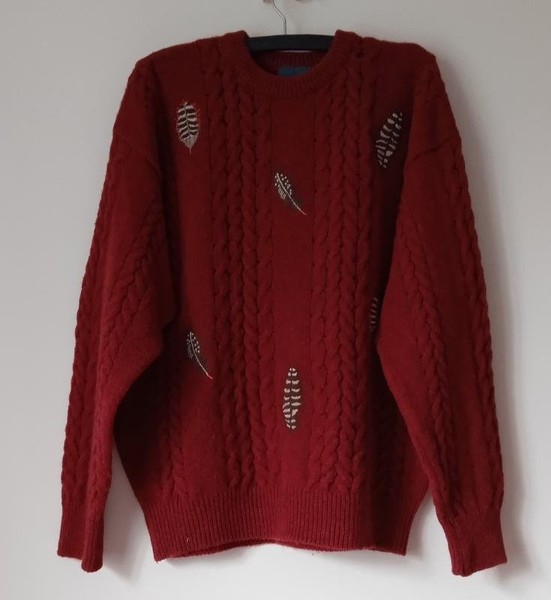 Men Kenzo Sweater Coral Wool 44 / XXL / 52