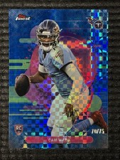 2025 Topps Finest Cam Ward #101 Titans Rookie Uncommon Blue X-Fractor /75