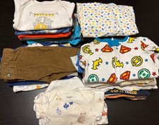 Baby Boy NB, 0-3 Months, 3 Months, 3-6 Months Clothes 32 Pieces Mixed Brands