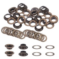 40Er Set ÖSen Mit Unterlegscheiben 12Mm Kupfer Metall ÖSen Kit FüR Diy, Bronze