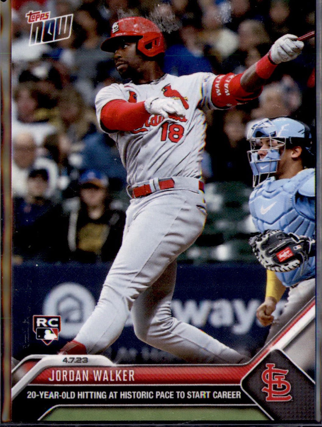 2023 Topps Now #72 Jordan Walker - FAST USA SHIPPING
