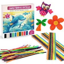 Wax Sticks for   120PCS Travel-Friendly Craft Sticks, Bendable  Mess-DIY Toy...