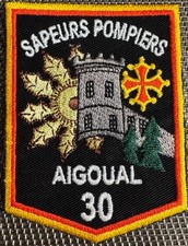 ECUSSON PATCH SAPEURS POMPIERS AIGOUAL GARD 30 (ÉCU 92)