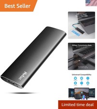 USB 3.2 Gen 2 250GB Portable SSD - Shock Resistant Lightweight for Travelers