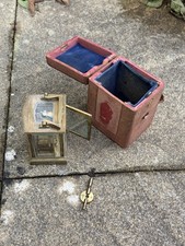 French Carriage Clock With Key in Case Good Working Order 