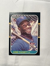 1987 Donruss Kirby Puckett Minnesota Twins HOF – Black Border Base NM
