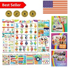 Engaging Non-Laminated Educational Posters - Perfect for Toddlers 14x20 Inches