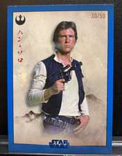 2025 Topps Star Wars Meiyo - #RA-15 - Han Solo - Rebel Alliance Blue Foil #30/50