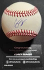 COREY SEAGER FANATICS UNDER WRAPS AUTOGRAPHED BASEBALL WITH BOX & BAG / RANGERS