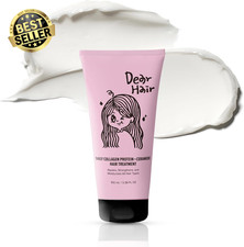 Daily Collagen Protein Ceramide Hair Treatment for Dry, Damaged Hair, Bond Repai
