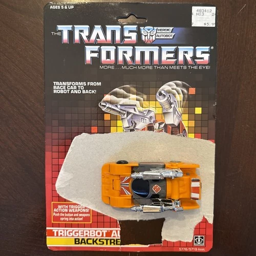 Transformers G1 1988 Triggerbot Backstreet Complete With Card