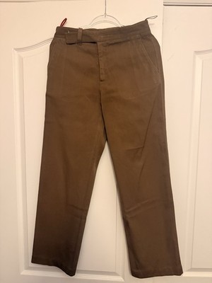 D&G Military Style Pants Light Wool Blend