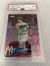 Aaron Judge 2018 Topps Chrome Batting-Pink Refractor PSA 9