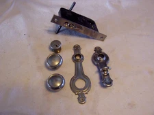 ANTIQUE RUSSWIN PUSH BUTTON MORTISE CYLINDER LOCK & HARDWARE NO KEY
