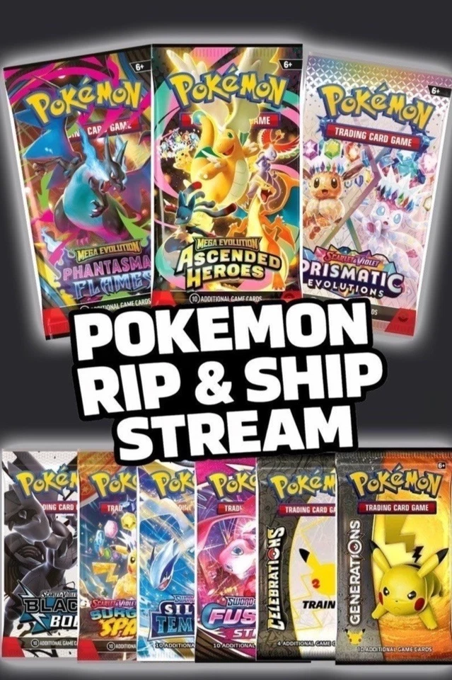 Mystery Pack Wheel! English Pokemon Late Night Rip & Ship