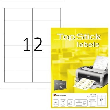 2-40X Top Stick Universal-Etiketten, 96,5 X 42,3 Mm, 100 Blatt Spare Bis Zu 39%-image