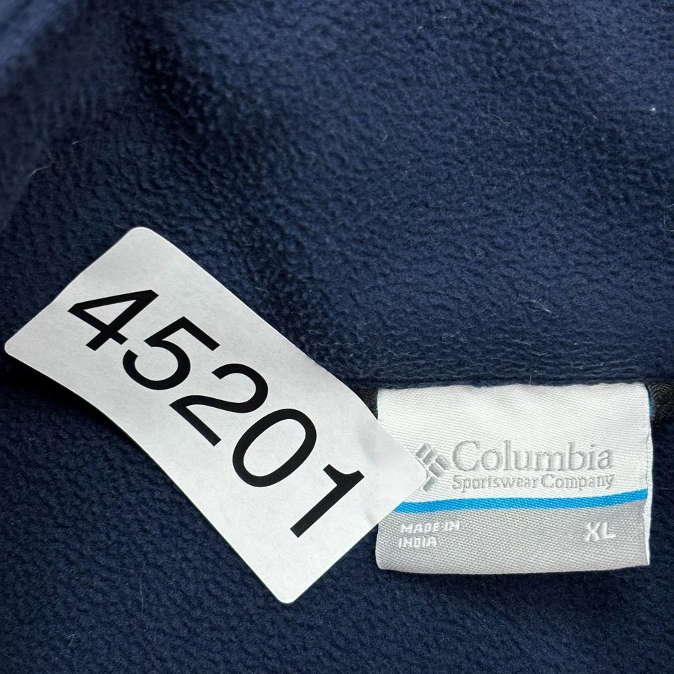 Columbia Jacket Adult X Large Blue Fleece Lined Full Zip Outdoors Hiking Men - Image 4 of 4