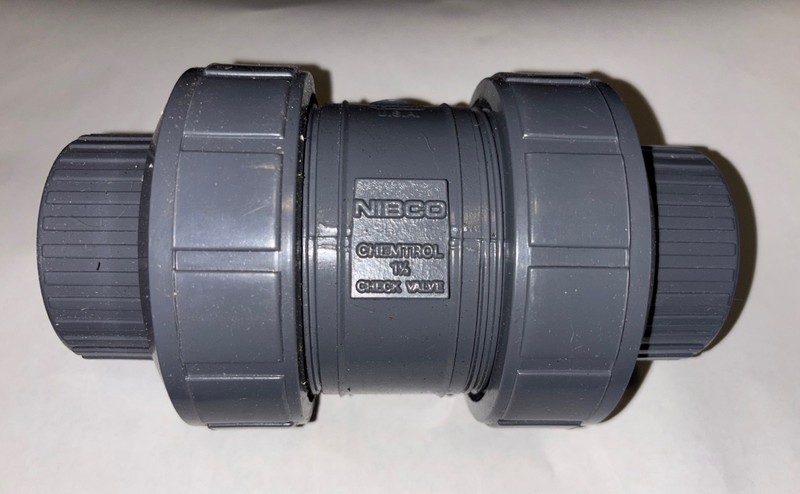 Chemtrol NIBCO 1.5 inch Check Valve, Model U45BC E, New, Open Box, Perfect Shape