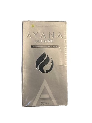 Ayana Glu Tone Glutathione-Based Supplement Skin & Hair 30 Tabs KOREAN Exp 11/26