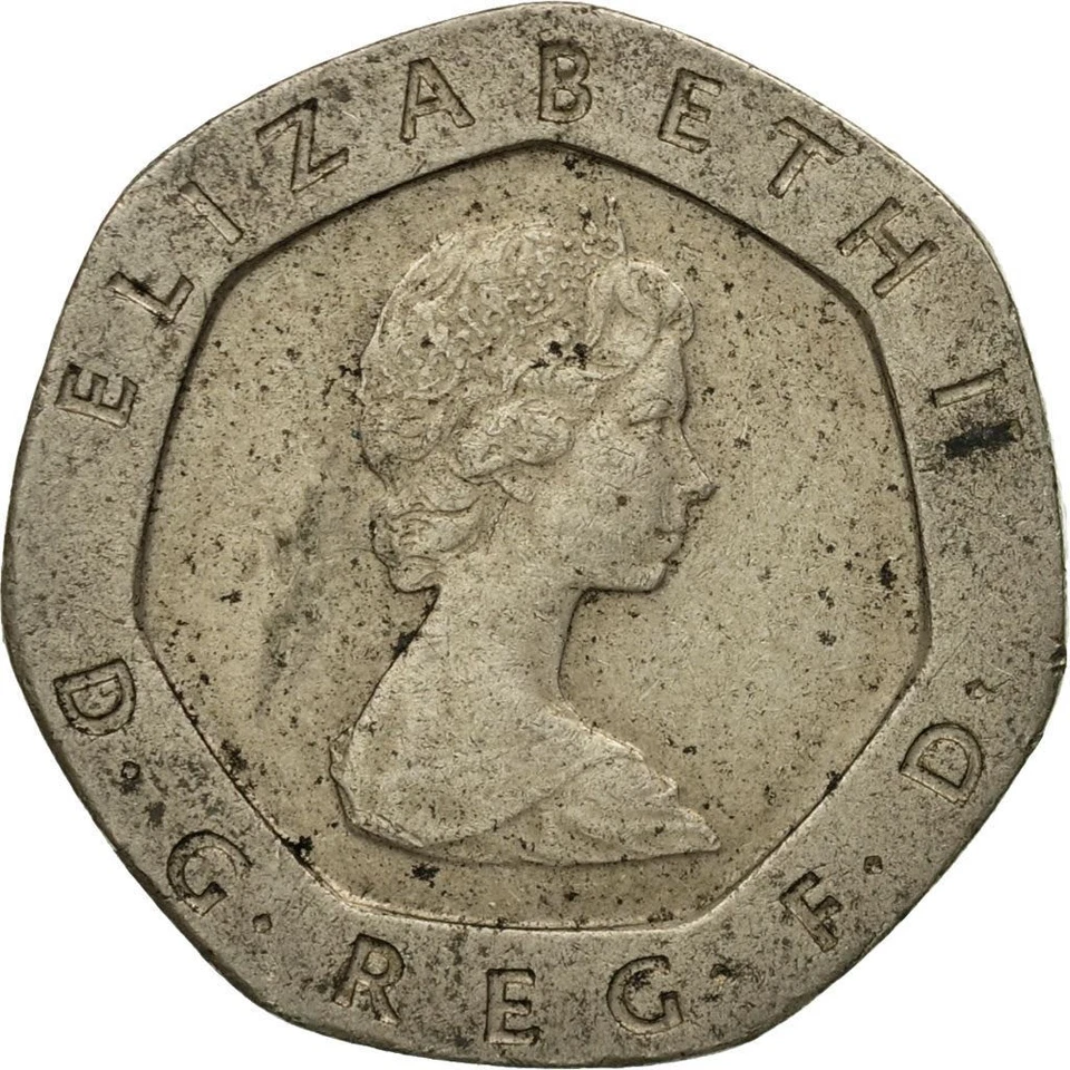 United Kingdom | 20 Pence Coin | Elizabeth II | Km:931 | 1982 - 1984 - Image 2 of 4
