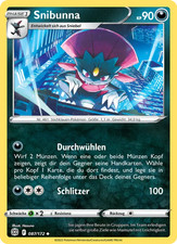 Snibunna / Pokémon Karte / Deutsch / Strahlende Sterne / Nonholo