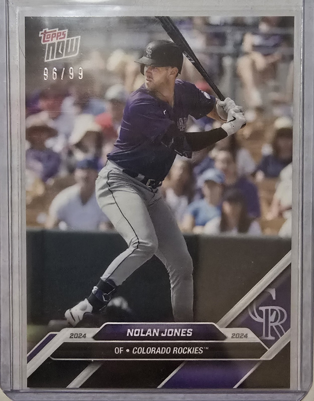 2024 Topps Now Road to Opening Day Black Parallel Nolan Jones #OD-261 Limited to 99