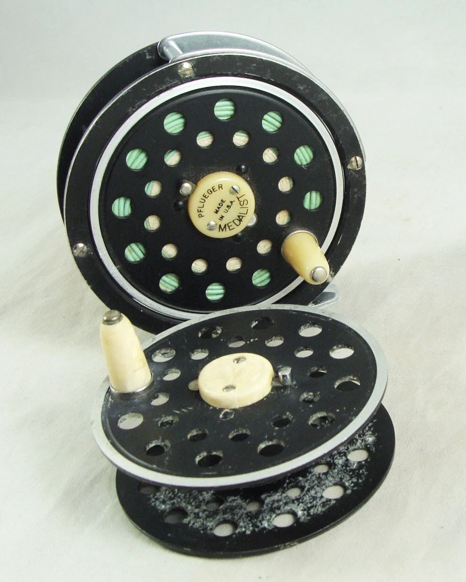 Moulinet de pêche pflueger vintage. moulinet de pêche vintage