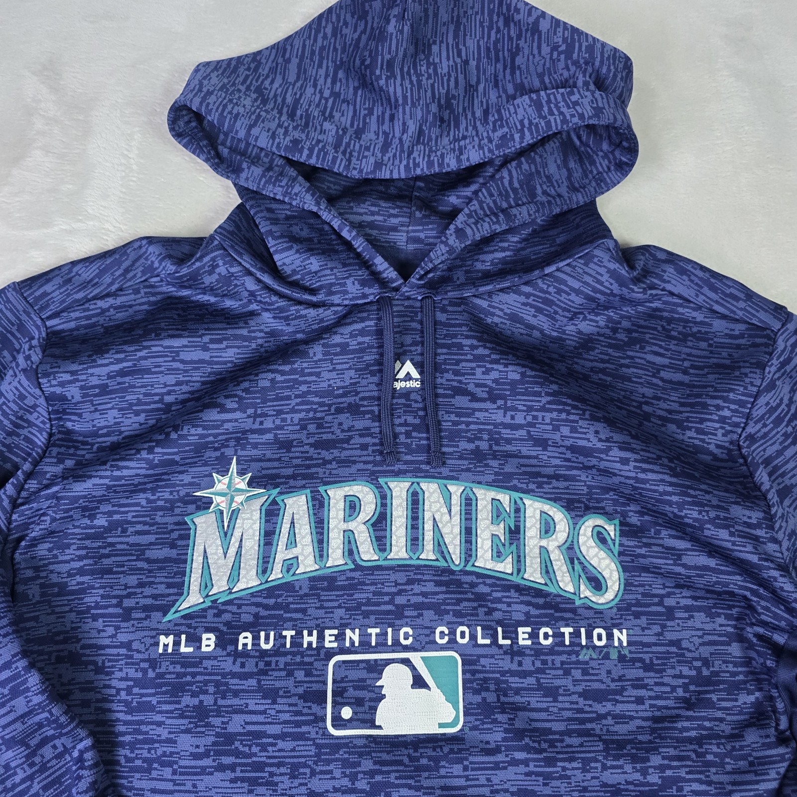 Mariners MLB Authentic Collection Navy Geometric … - image 2