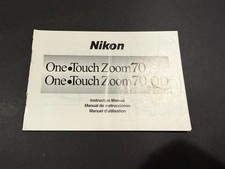 Nikon One Touch Zoom70 Instructions