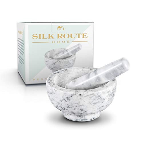 Silk Route Home Classic White Marble Pestle & Mortar  Assorted material_types 