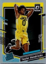 2023-24 Donruss Optic #233 Taylor Hendricks Rated Rookie Prizm Silver Card. rookie card picture