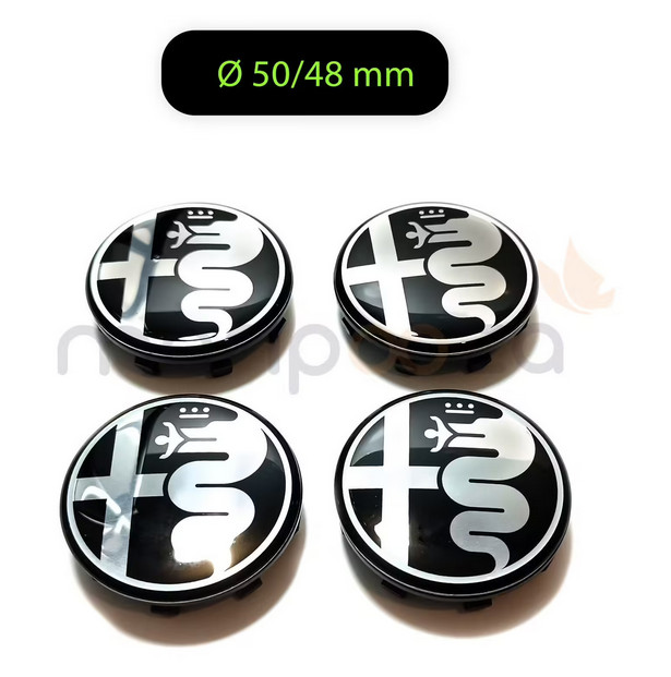 Remplacer Cache Moyeu Perdu Alfa Romeo 50mm Résistants aux UV