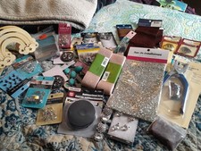 Crafting Supplies, Mostly New, A Few Open Bead Packs Iron Ons, Leather Etc See