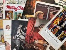 Vintage Mixed Ephemera Pack Mid Century Magazine Pages Ads Editorials Raytheon