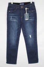 Democracy Women's Ab Solution High Rise Skinny Size 4 Stretch Dark Blue