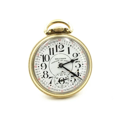 Antique Waltham Railroad Grade Open Face 23j 16s Men's Pocket Watch #WB4658-3