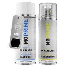 Autolack 2K Spraydosen Set für Xiaomi B01 An Ye Hei Metallic Basis 2K Klarlack