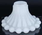Anchor Hocking Vintage Boopie Milk Glass Pattern Single Light Candlestick 3 in.