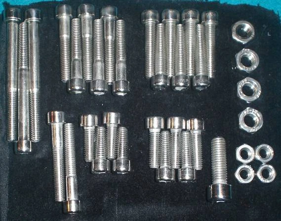 Kit de parafuso de motor Honda MT250 1974 1975 1976 aço inoxidável polido - Imagem 4 de 4