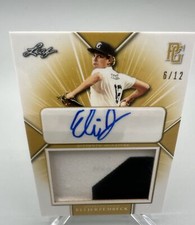2021 LEAF PERFECT GAME ELI JERZEMBECK PATCH AUTO 6/12