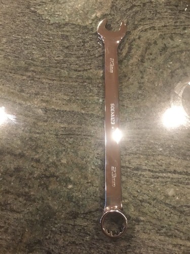 Snap On soexm23 23mm flank drive plus open end 12 point wrench - Foto 5 di 7