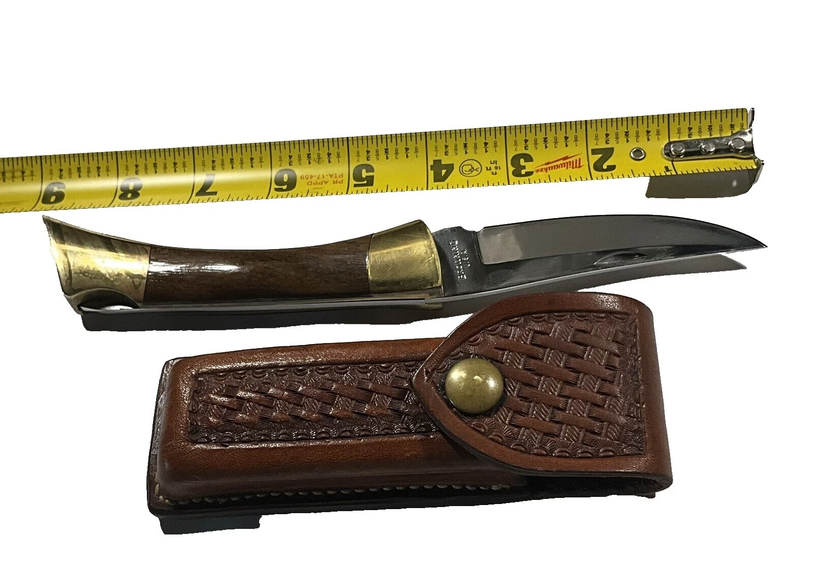 Mango de Madera Browning Marrón cuchillos plegables Vintage de colección