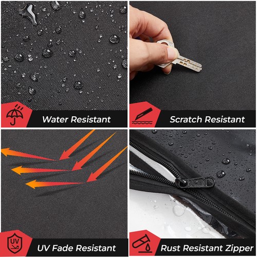 KEMIMOTO UTV Rear Panel Window for Honda Pioneer 700 2P /4P 2014-2025 Fabric Mid - Picture 7 of 11