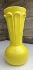 Vintage Haeger Bright Yellow Vase USA Pottery Ceramic Matte Finished EUC 💛