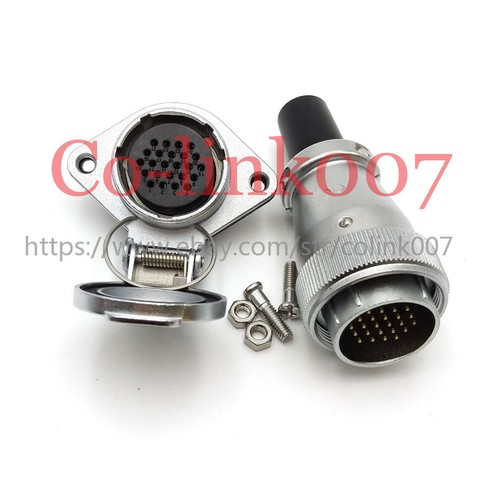 WEIPU WS28 24pin 5A Aviation Connector,Flange Panel Mount Industrial Plug Socket - Picture 1 of 8