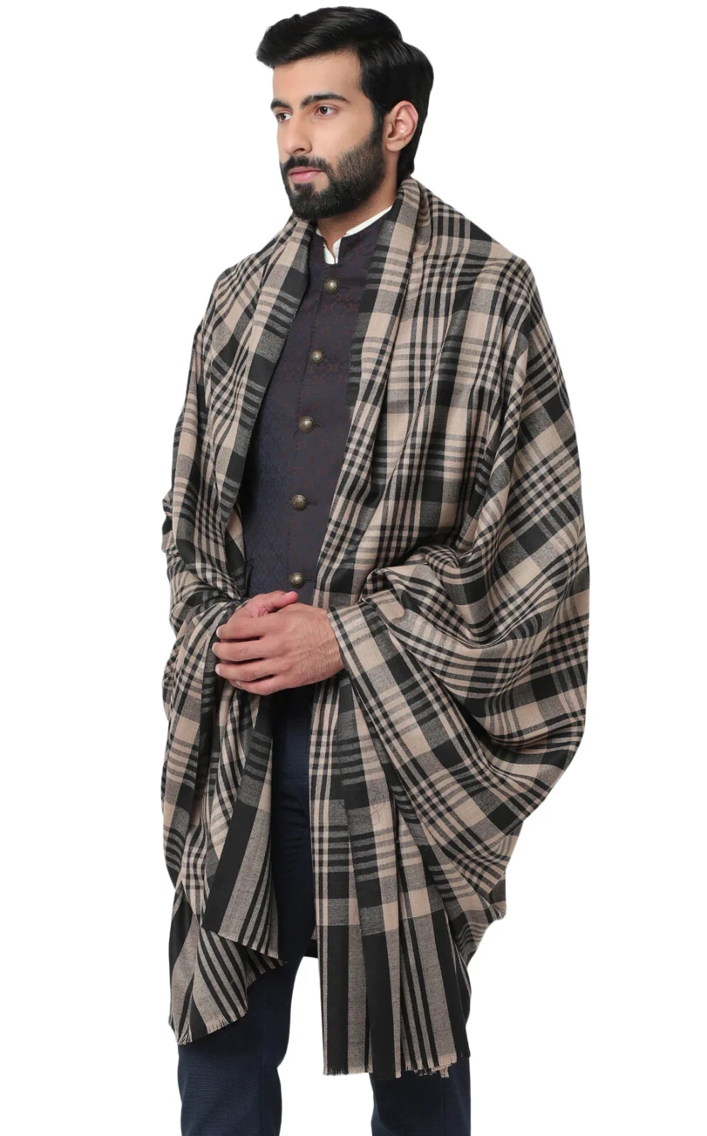 100% Cashmere Wrap Paisley Mens Mens Indian Oversized Blanket Wool Scarf Shawl