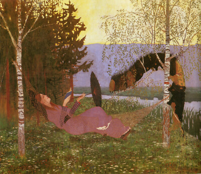 Thomas Theodor Heine: The Hammock 22x30 Archival Quality Fine Art Print