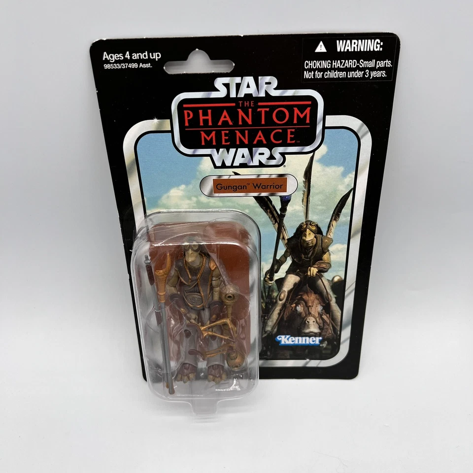 Figura de Acción Guerrero Gungan Colección Vintage Star Wars VC74 Caja Dañada Foto 3 de 4