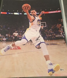 Steph Curry Signed Auto 16x20 Pic Photo Warriors Psa Coa ...